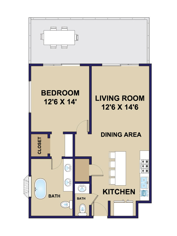 color floor plam