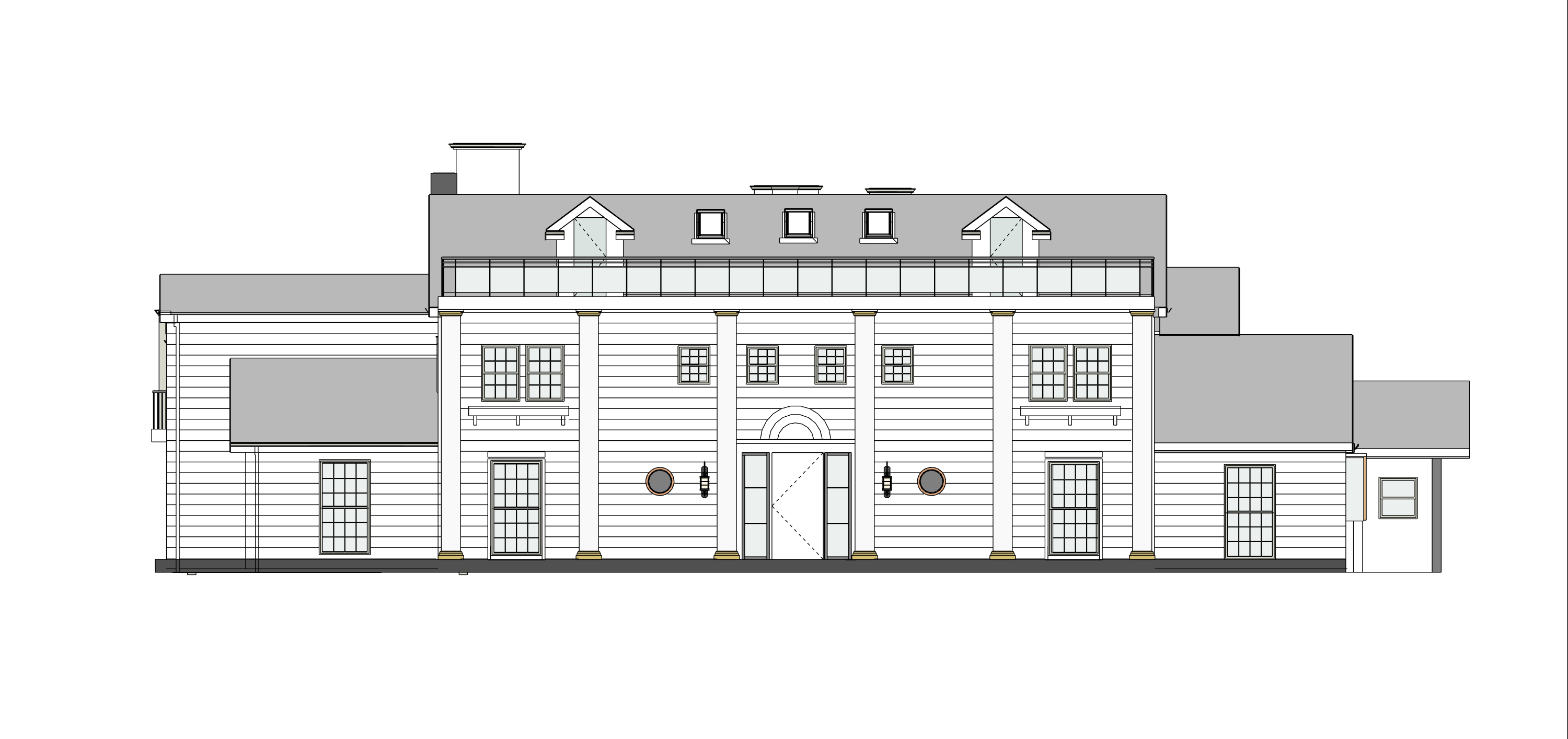 exterior elevation front exterior elevation of a residential property